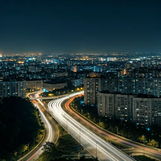 Cidade à noite - Entre em contato